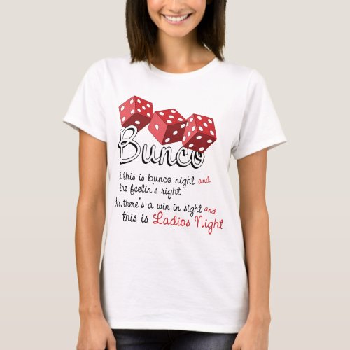 Bunco Dice Game T_Shirt