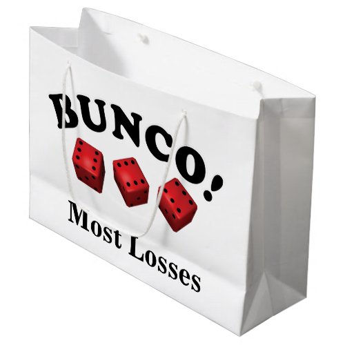 Bunco Dice Gift Most Losses Large Gift Bag