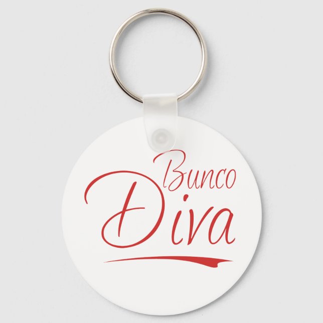 bunco diva keychain (Front)