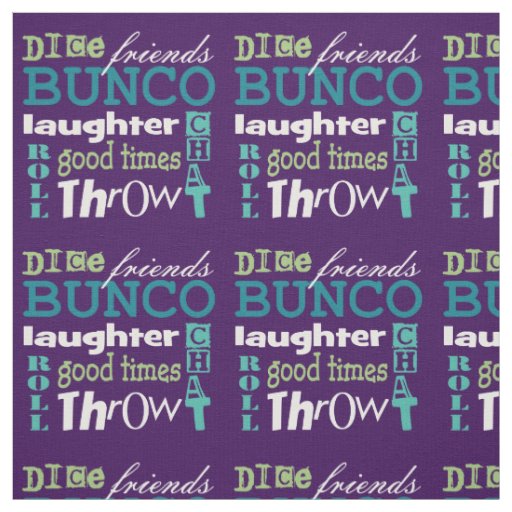 Bunco Friends Fabric