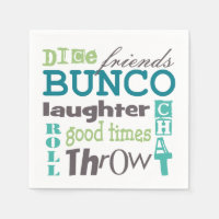 Bunco Fun TYpography Words