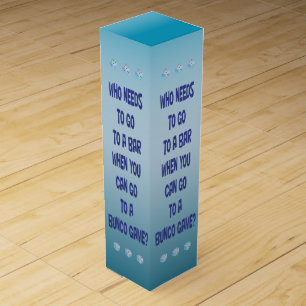 Bunco Funny Gag Gift Wine Box