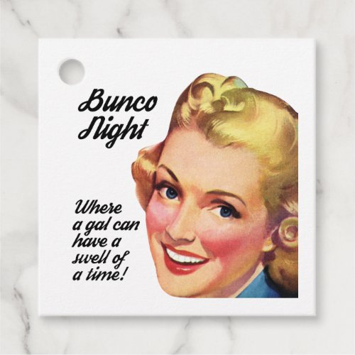 Bunco Gal Swell Of A Time Funny Favor Tags