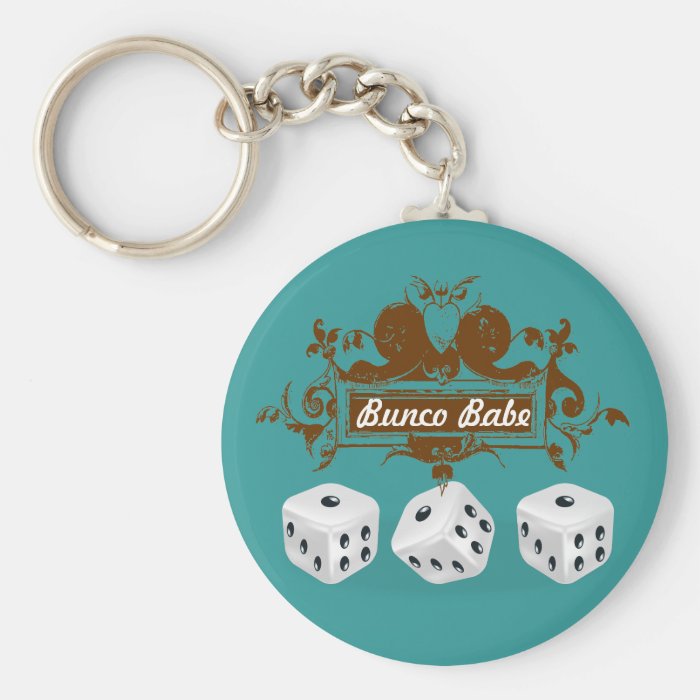 bunco game design key chains