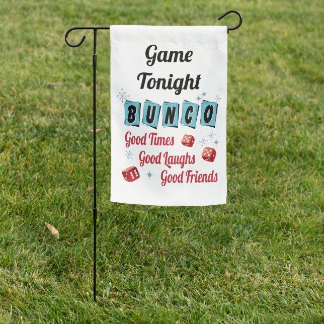 Bunco Game  Garden Flag (In SItu)