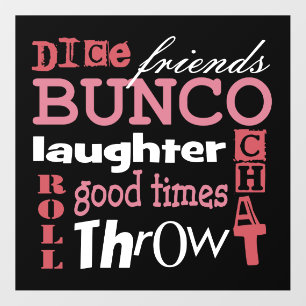 Bunco Game Night Decoration Floor Decals