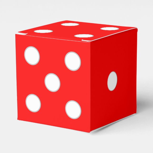 Bunco Game Night Gifts Favor Boxes (Front Side)