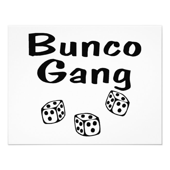 Bunco Gang Invitations