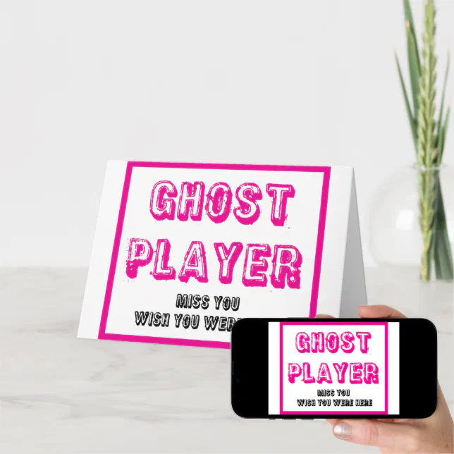 bunco ghost player card | Zazzle