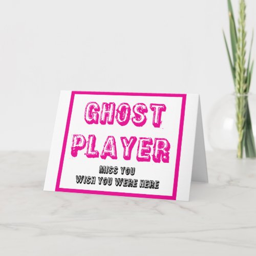 bunco ghost player card