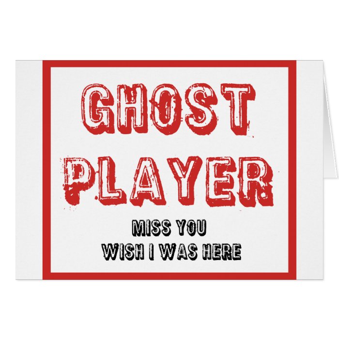 bunco ghost player card