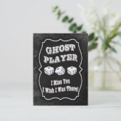 Bunco Ghost Player Postcard | Zazzle