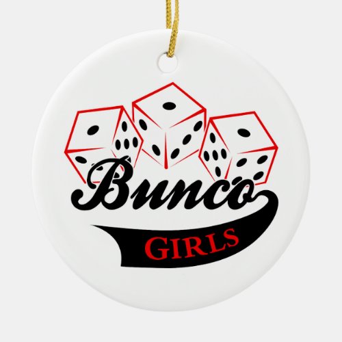 Bunco Girls Ceramic Ornament