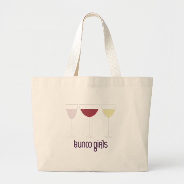 Bunco Girls Large Tote Bag (Front)