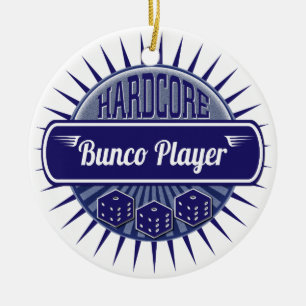 Bunco Girls Night Out Lucky Dice Ceramic Ornament