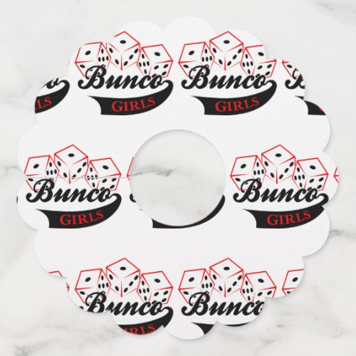 Bunco Girls Wine Glass Tag