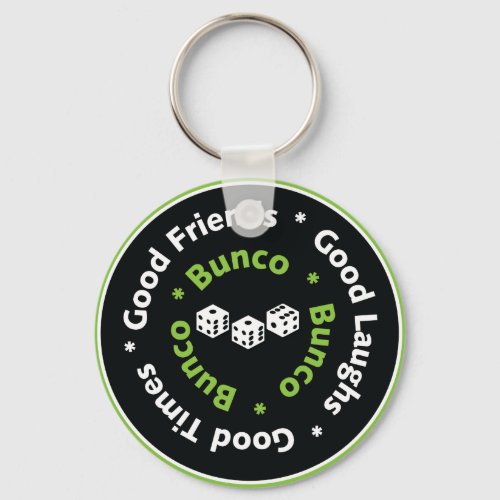 bunco good friends keychain