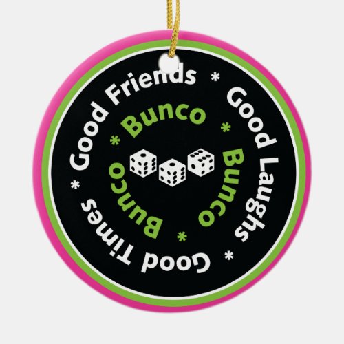 bunco good friends ornament
