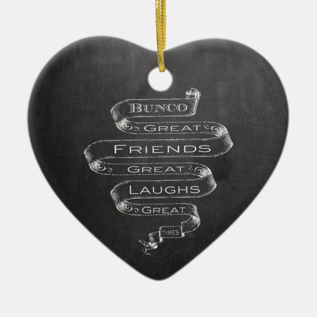 Bunco Great Friends Ceramic Ornament (Front)