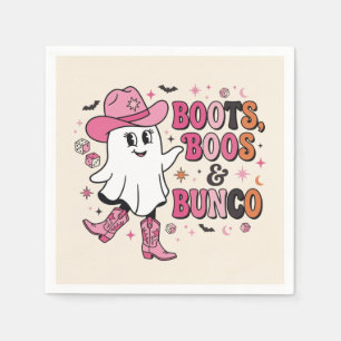 Bunco Halloween Girls Game Night Napkins