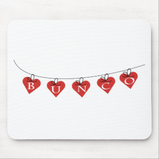 Bunco Heart Banner Mouse Pad