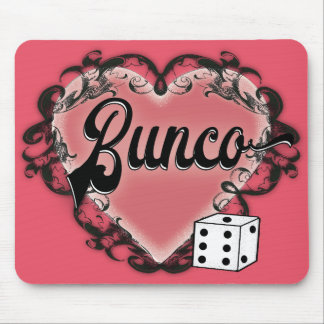 bunco heart tattoo mouse pad