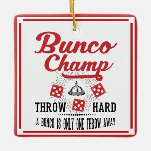 Bunco Holiday Ornament _ Champ