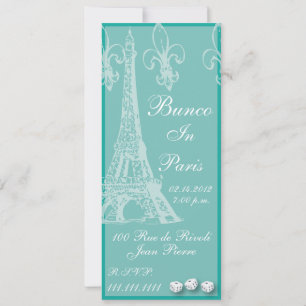 Bunco In Paris Invitation By Artinspired
