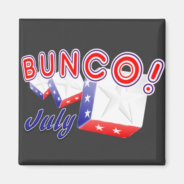 bunco july magnet (Front)