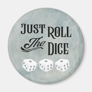 Bunco Just Roll The Dice Girls Night Out Vintage Magnet