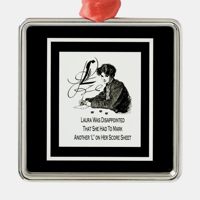 Bunco Loser Metal Ornament (Front)