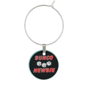 Bunco Newbie Wine Charm