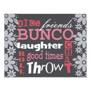 Bunco Invitations Zazzle Bunco Night Pretty Flowers Invite