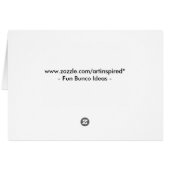 Bunco Not Just An Old Ladies Game Cards (Back Horizontal)
