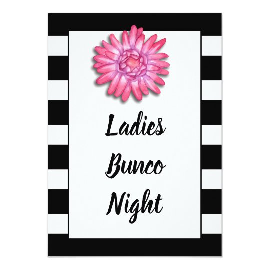 Bunco Or Bunko Girls Night Out Dice Game Party Invitation Zazzle Com