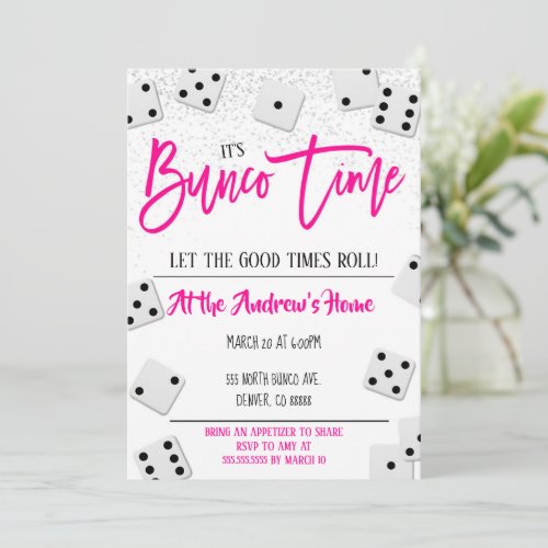 Bunco Party Invitation