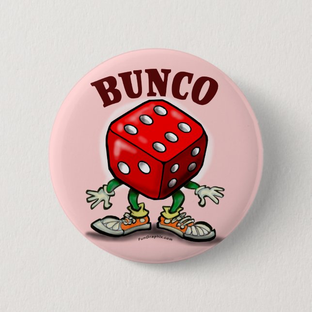 Bunco Pinback Button (Front)