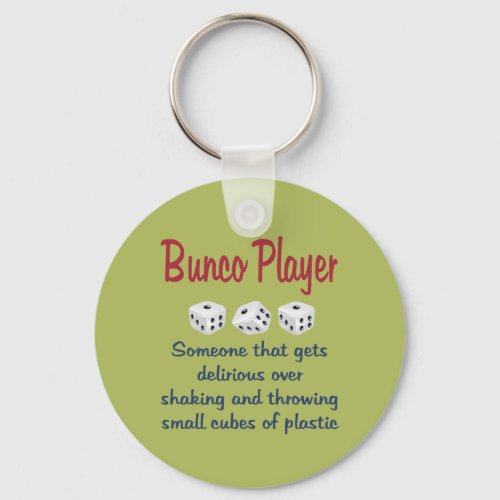Bunco Player _Definition Keychain