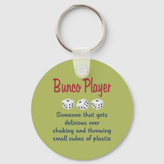 Bunco Player -Definition Keychain (Front)