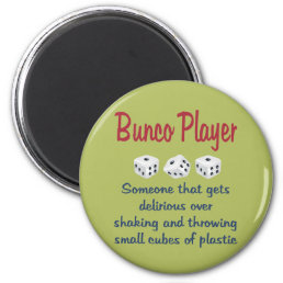 Bunco Player -Definition Magnet