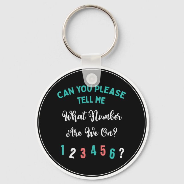 Bunco Player Funny Game Night Keychain (Front)