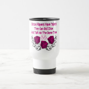 bunco players have talent #2 travel mug