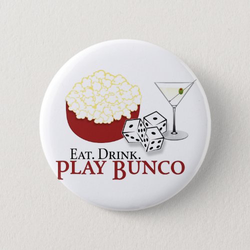 Bunco Popcorn Cocktail Button
