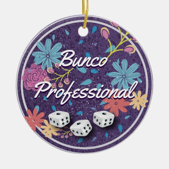 Bunco Professional Ceramic Ornament (Front)