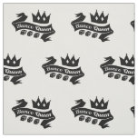 Bunco Queen Crown and Dice Ribbon Fabric