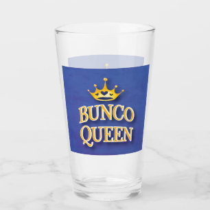 Bunco Queen Crown Watercolor Glass