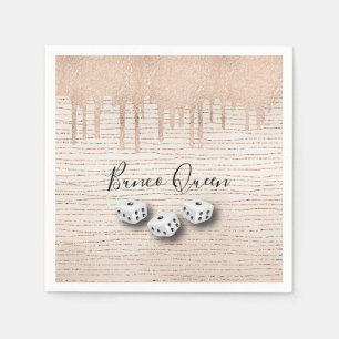 Bunco Queen Dice Party Napkins