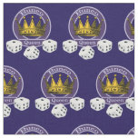 Bunco Queen Novelty Crown Dice Pattern Fabric