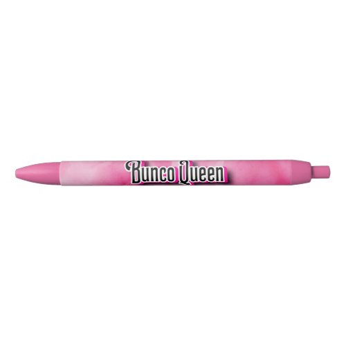 Bunco Queen Pink Watercolor Black Ink Pen