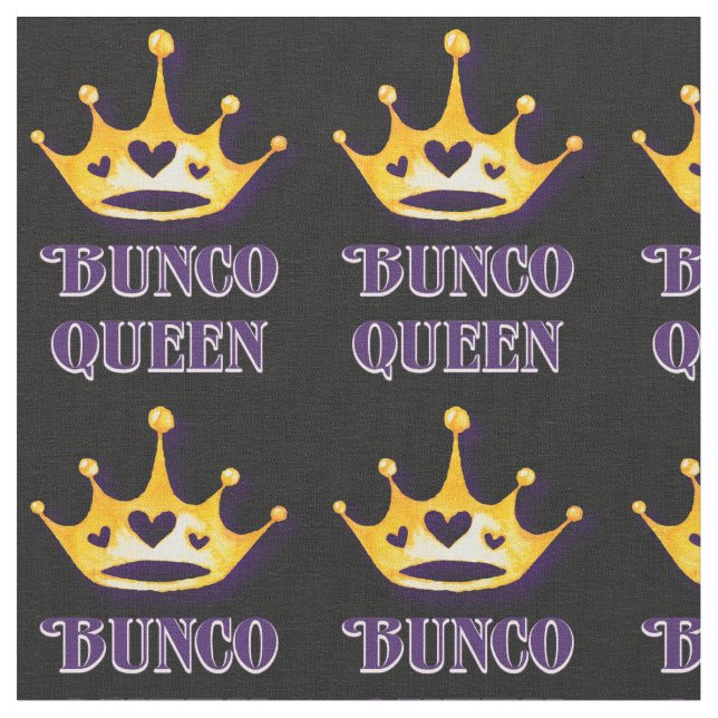 Bunco Queen Player Black Fabric (Close Up)